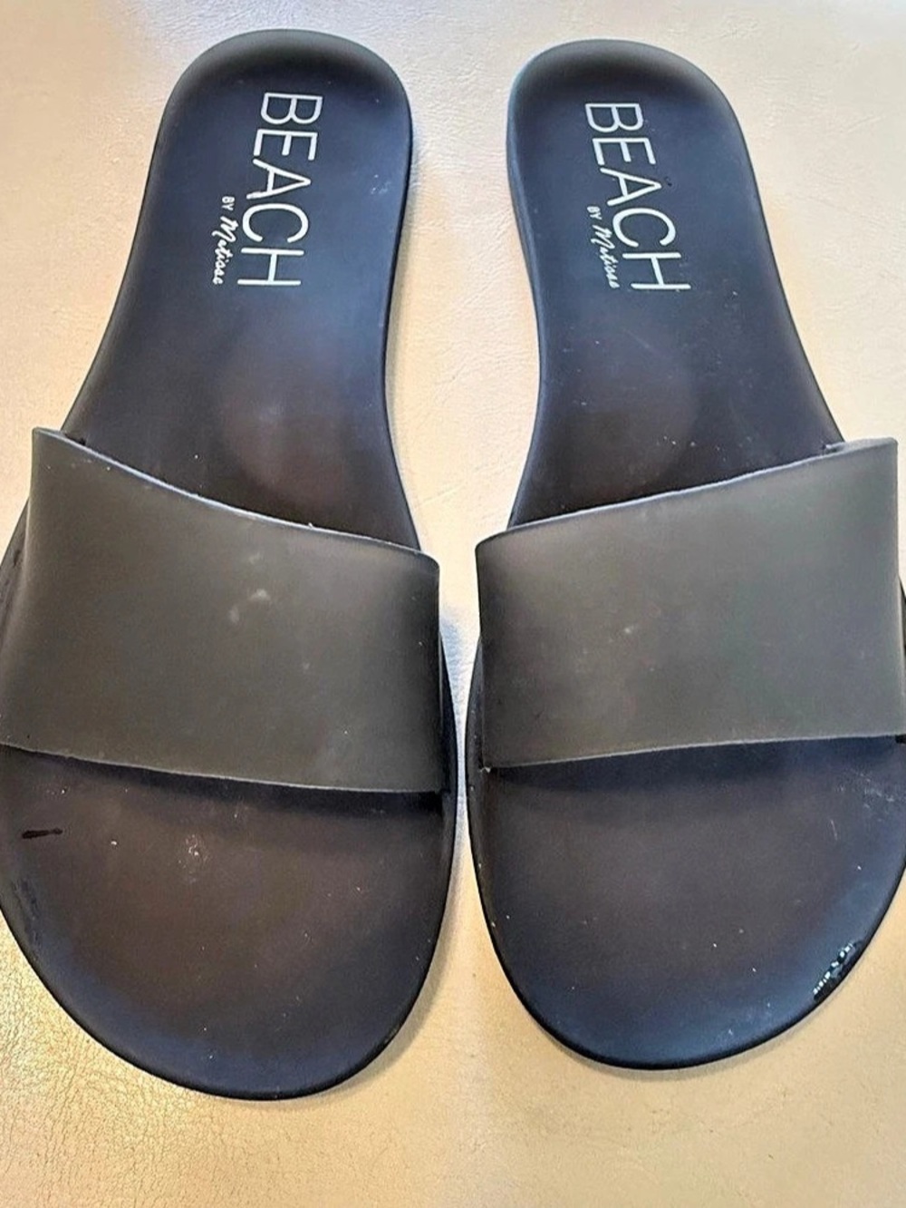 Beach by Matilda Jane - Jelly Slide Sandals in Black - US Size 8